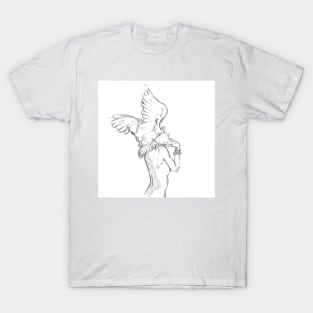 Woman and bird T-Shirt